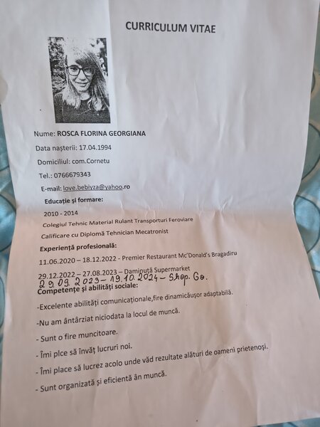 Loc de munca program 2 cu 2.